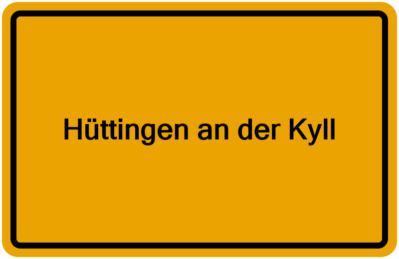 Handelsregisterauszug Hüttingen an der Kyll